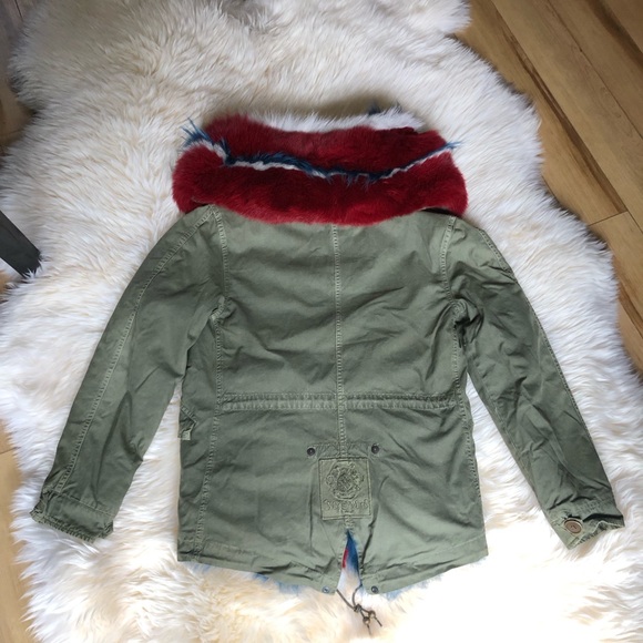 Mr & Mrs Italy fur lined parka jacket coat XS - Picture 2 of 10